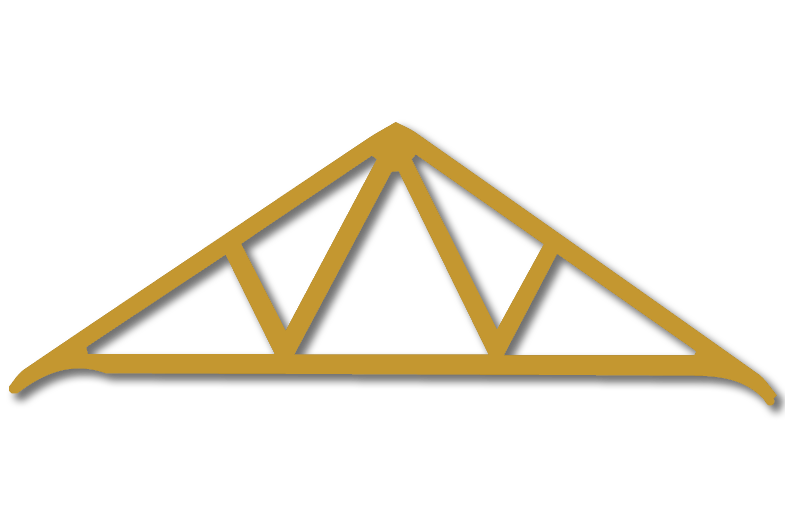 Fink timber truss