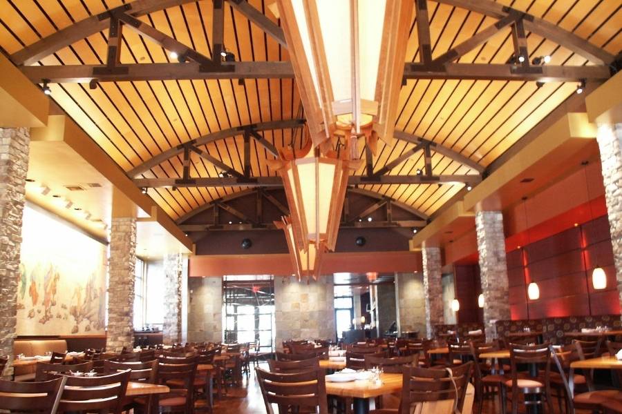 30 ft trusses dining room