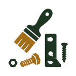collection of hardware and painting tools