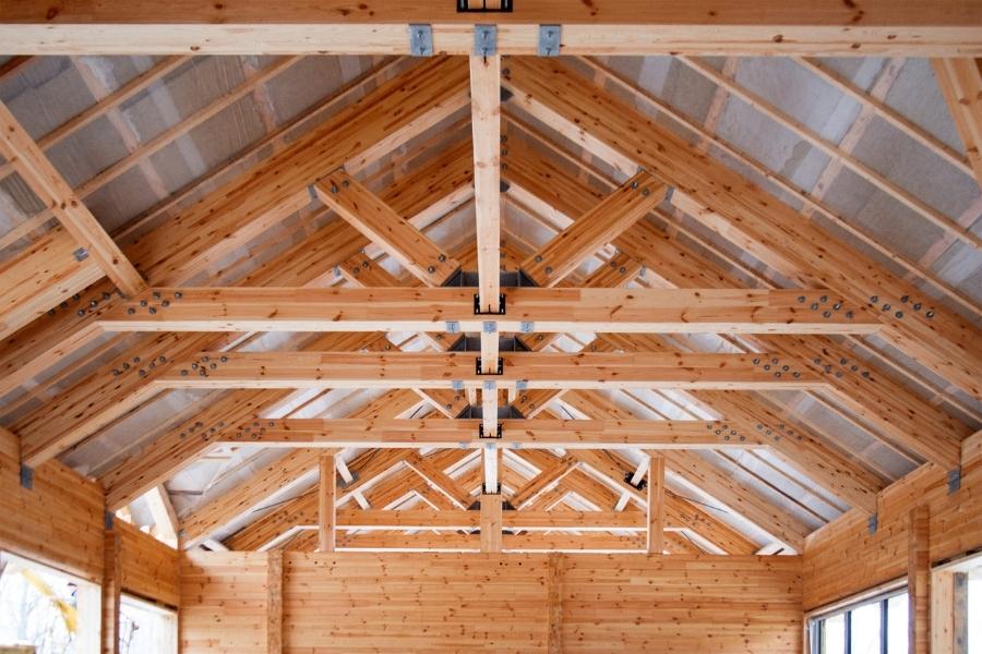 custom timber trusses exposed bolts