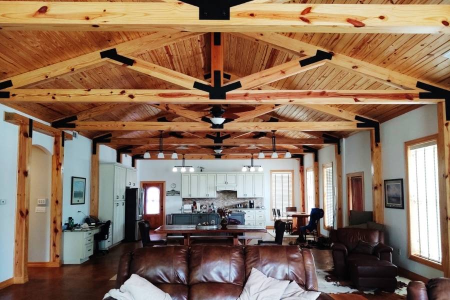 Aesthetic Timber Trusses Installed in Liverpool Fish Camp House