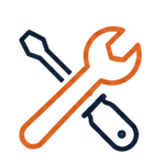 wrench and screwdriver