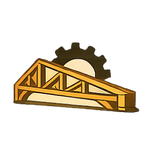 roof truss with a gear