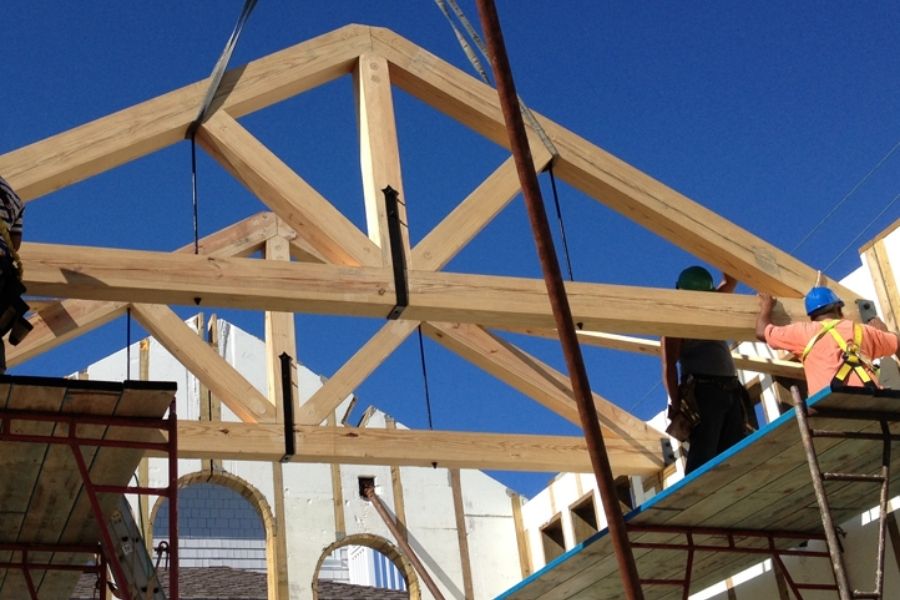 church timber truss restoration