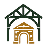 timber frame structure with a building entrance
