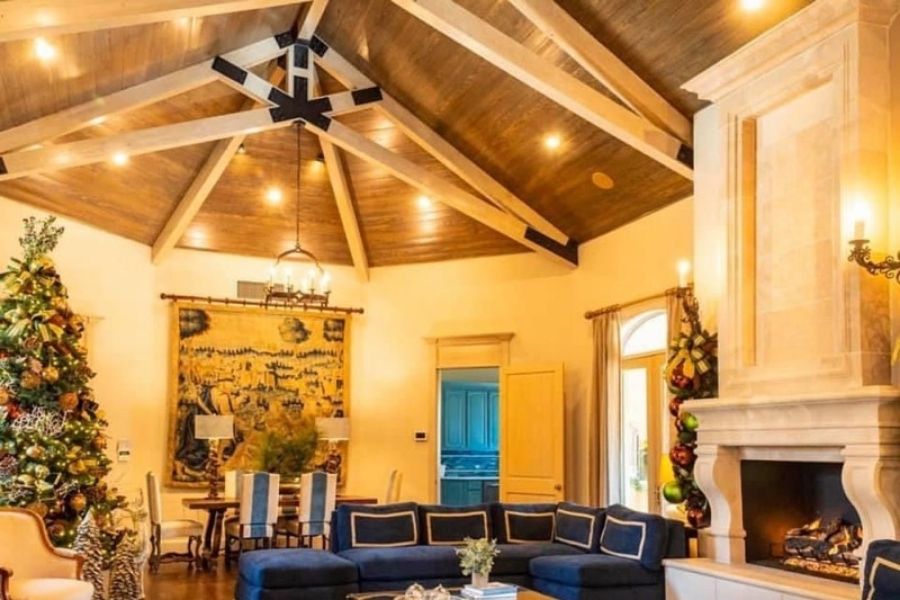 scissor timber trusses