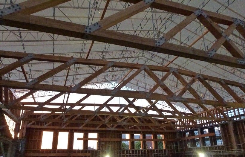 pier 29 boat house timber truss